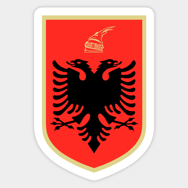 Albania Sticker by Wickedcartoons